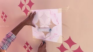 Wall Stencil design Kayra Decor Make your Home Beautiful Panchkula Chandigarh service Gaffar Tech