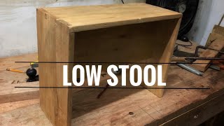 Making a low stool with simple dovetails
