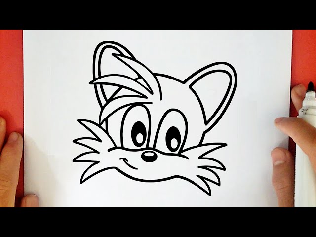 Como DESENHAR o Tails.✍️ #sonic #tails #desenho #drawing #fyp