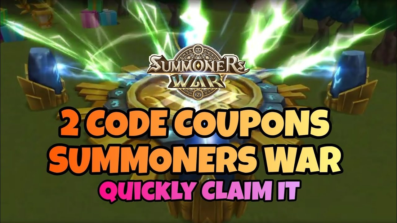 2 CODE COUPONS SUMMONERS WAR QUICKLY CLAIM IT YouTube