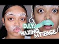 I BOUGHT A SUPER CHEAP WAX KIT OFF AMAZON | I TRIED WAXING MY UPPER LIP & BROWS #DIY