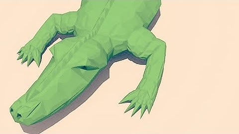 Low poly crocodile 3d modeling (Autodesk Maya Tutorial)