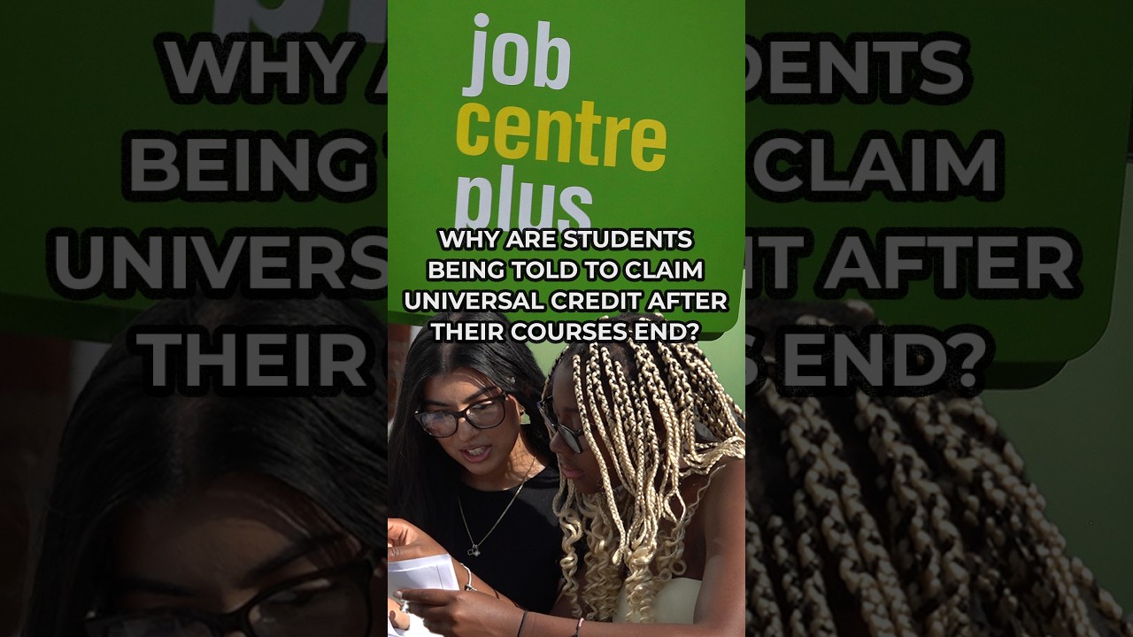 Why are students being ADVISED UNIVERSAL CREDIT when finishing their course?