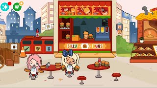 Crystal and her Aunt Katelyn does the Hotdogs Vs Burgers Challenge🌭🍔 screenshot 4