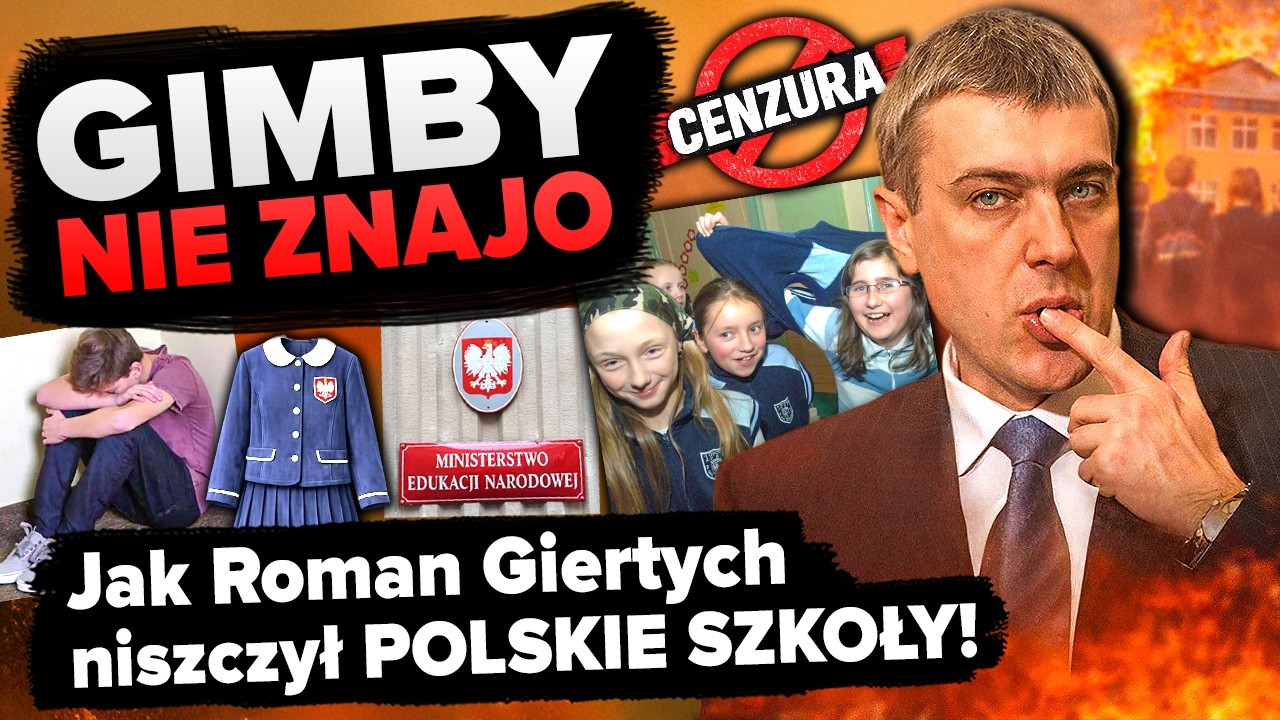 Jak ROMAN GIERTYCH zniszczył nam szkolne DZIECIŃSTWO! MUNDURKI I TERROR W SZKOŁACH!?