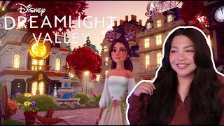 plaza decorating + building a shopping district 🛍️ | Disney Dreamlight Valley & Chill Ep. 2