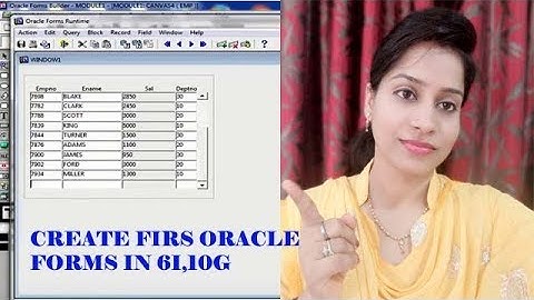 How to create first oracle forms 6i,10g | Oracle apps