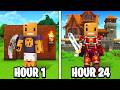 I Survived HYTALE For 24 HOURS Straight 