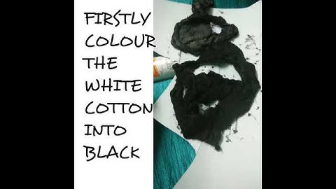 How to make daffy duck by using cotton..