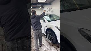 Tesla Car Wash #teslamodely #modely #tesla @tesla