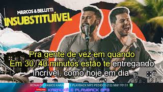 Karaokê - Insubstituível - Marcos Belutti .