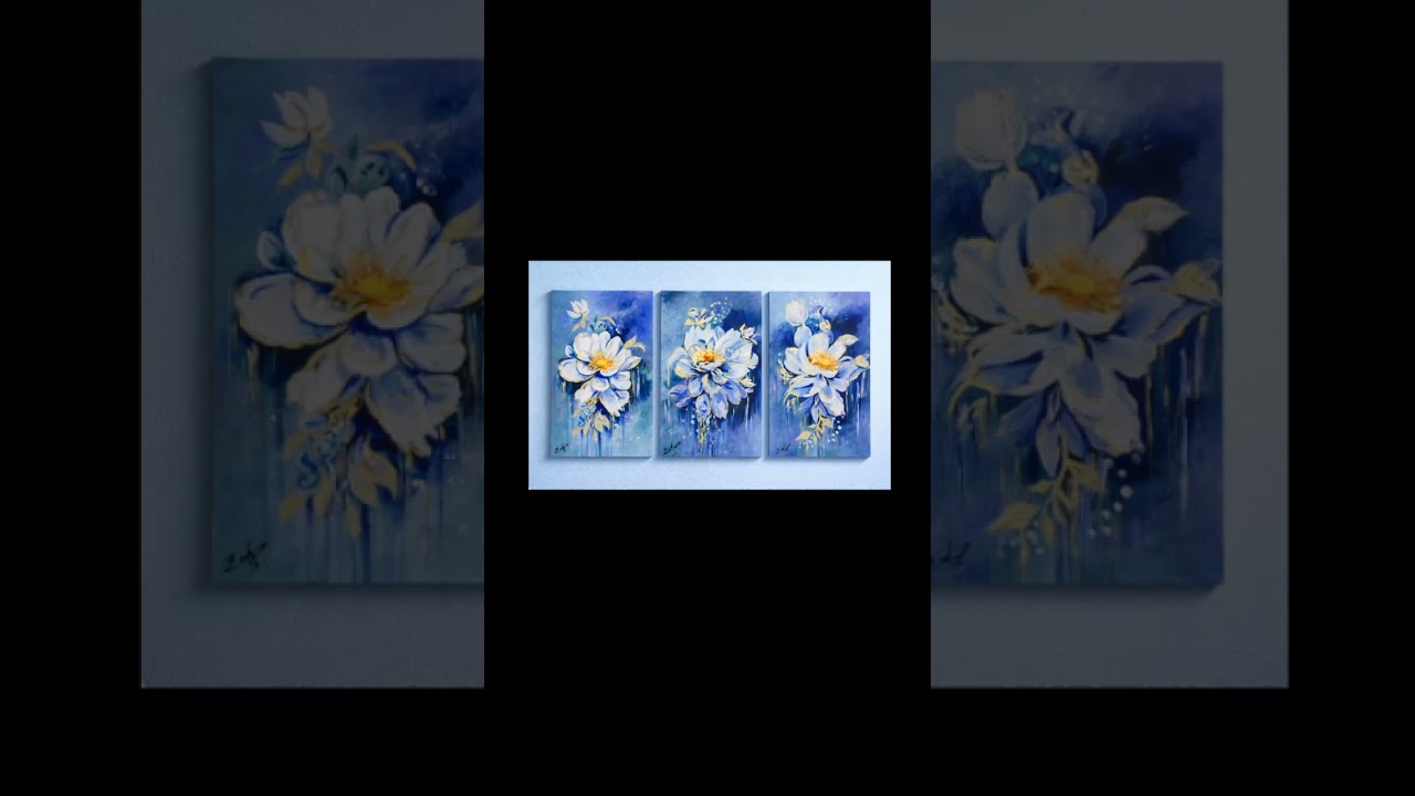 “Stunning Blue Flower Painting | Original Artwork For Sale 💙🎨”