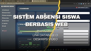 sistem absensi siswa berbasis web php native GRATIS