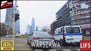 4k POLAND 🚗 #DRIVE ☁️ ~ WARSAW ~ 🧶 URZĄD MIASTA DZIELNICY WOLA 🏨 HOTEL SOBIESKI ~ 60fps #PrzezPolskę