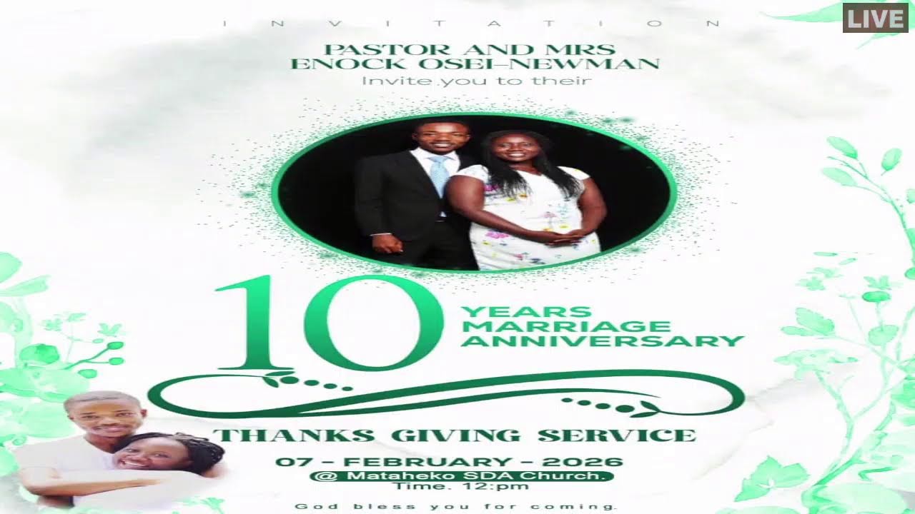 Mataheko SDA Church Live Stream || Worship That Connects — Saturday, January 31, 2026