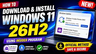 Windows 11 26H2 Preview: How to Download & Install Safely