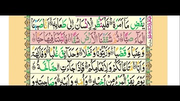 80 Surah Abasa | Holy Quran 16 Line Tajweedi | سورة عبس | Taj Company !