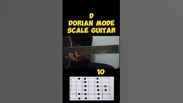 D Dorian Mode Scale Guitar#shortsfeed#shortvideo