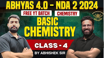 NDA Chemistry - Basic Chemistry For NDA | Science For NDA - Target NDA 2 2024 | Learn With Sumit