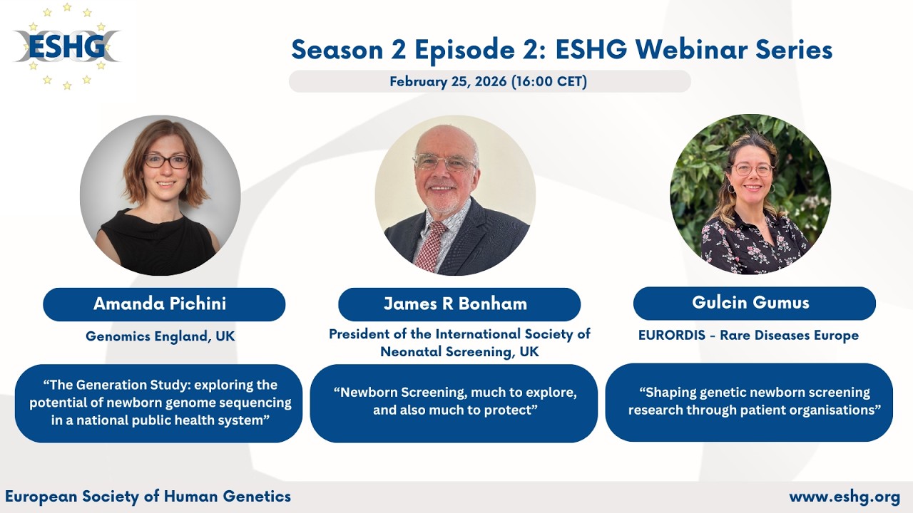 ESHG Webinar Series Season 2 Episode 2 with Amanda Pichini, James R. Bonham and Gulcin Gumus