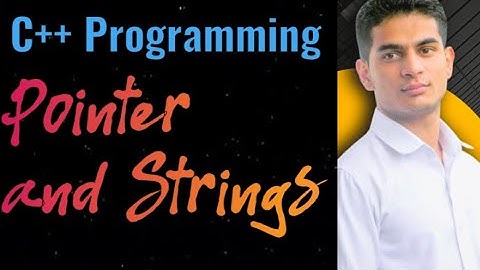 Pointer and String in C++ in Hindi