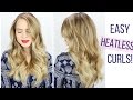 Easy Heatless Curls Hair Tutorial!