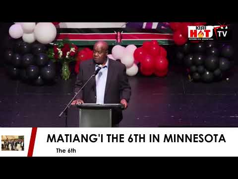 Matiang I Approves His Leadership Skills At Minneapolis America Listen To His Powerful Speech