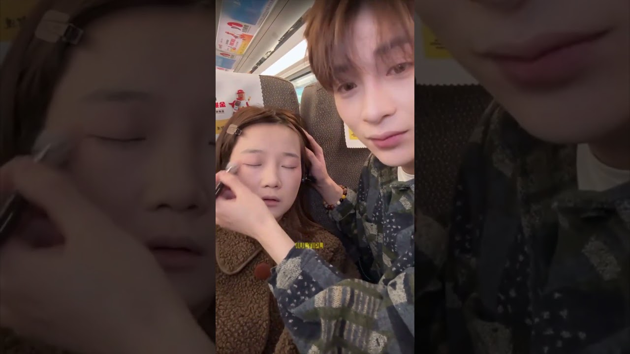 He Gave His Sleeping Coworker a Full Makeover on the Train! 😂 