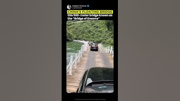 China’s Floating Bridge Looks Unreal! 🌉💦