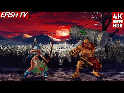 Majikina Mina vs Wan-Fu (Hardest AI) - Samurai Shodown
