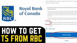 How To Get T5 From Rbc Online (Quick Guide)