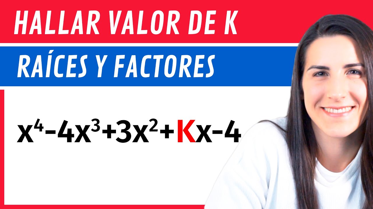 clases de español para extranjeros material Ejercicios de Polinomios #1 - Hallar valor de k para que sea exacta, raíces y factorizar