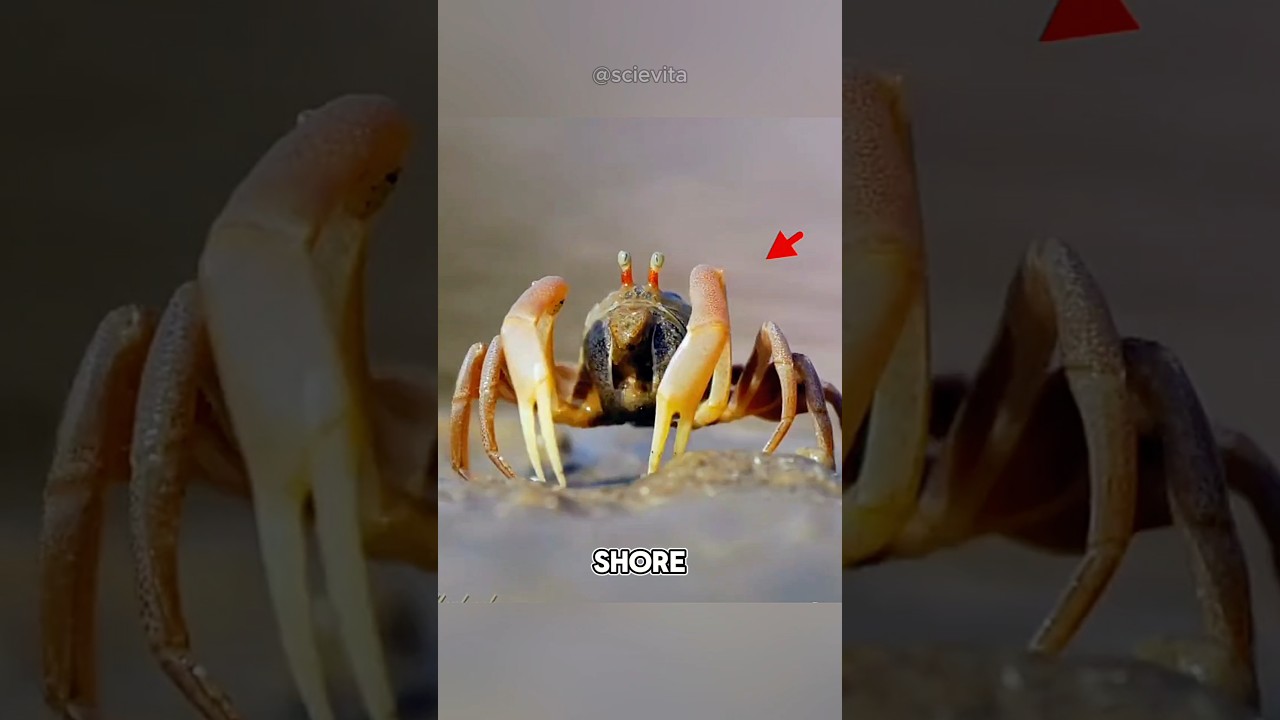 This is sand bubbler crab 