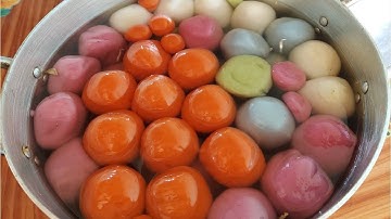 Chè Viên - Chè Trôi Nước Ngũ Sắc Với Màu Tự Nhiên Mềm Dẻo Không Bị Cứng