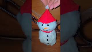 3d snow man with newspaper😍 subscribe for more videos #subscribe #snowman #merrychristmas #shorts