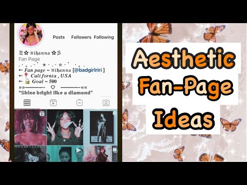 masse lærling Afskedige How to have an Aesthetic fanpage Feed - YouTube