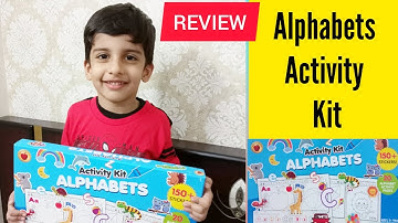 Review : Alphabets Activity Kit | for 3+ kids |Learning with Mitansh and Mumma