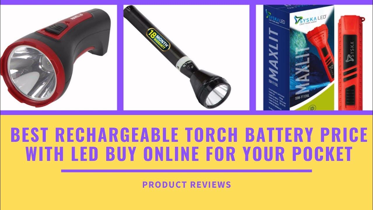 Best rechargeable torch battery price with led Best Charging Torch