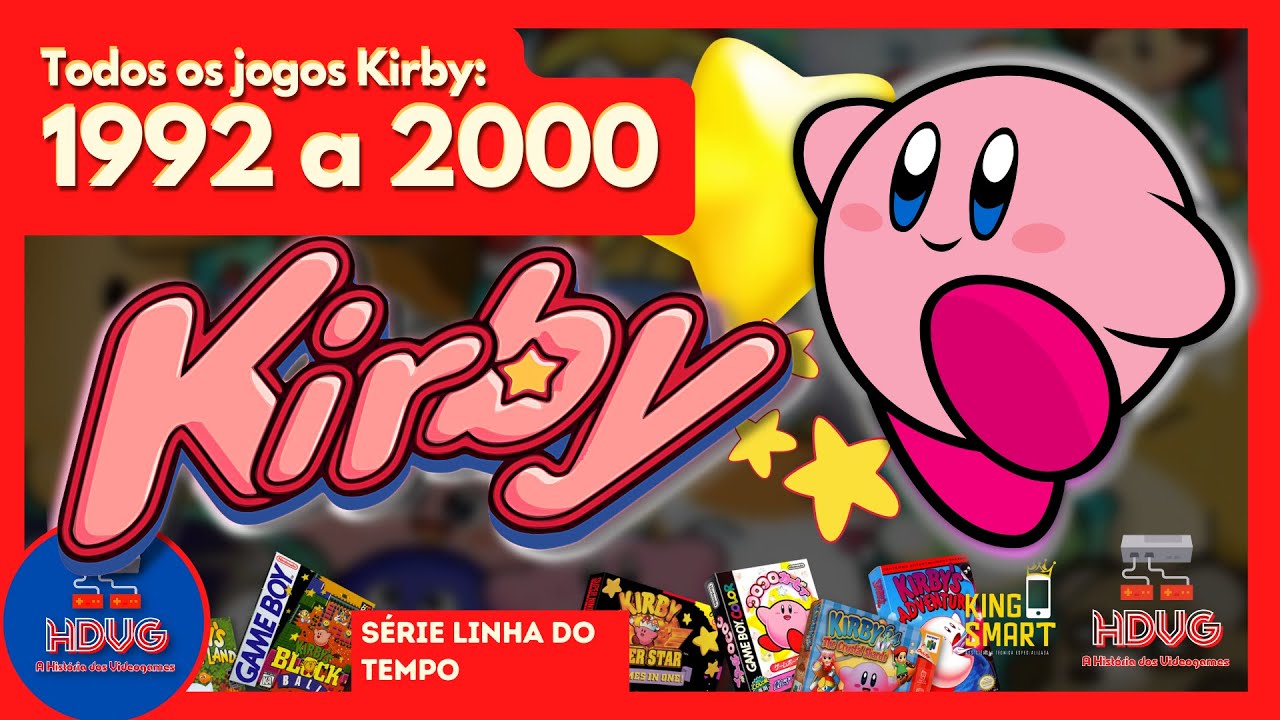 KIRBY: TIMELINE - all games from 1992 to 2000 - Part 1 - YouTube