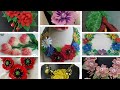 Boncuktan çiçek figürlü kolye modelleri (Bead necklace with flower figured models)