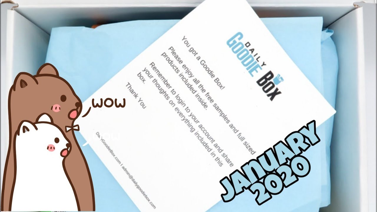 Unboxing Daily Goodie Box January 2020