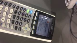 How to charge TI 84 Plus C Silver Edition: plugging in USB charging cable to Texas Instruments