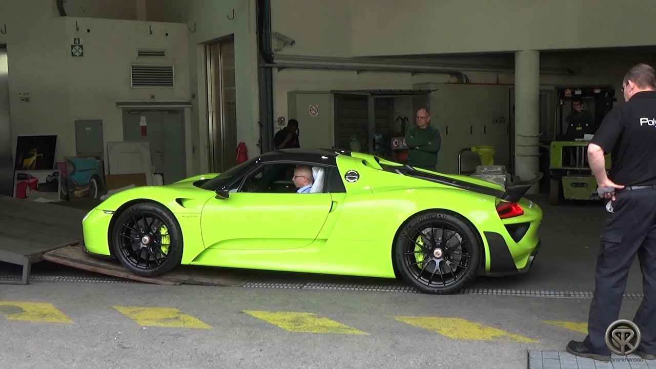 Acid Green Porsche 918 Spyder Delivery In Monaco You