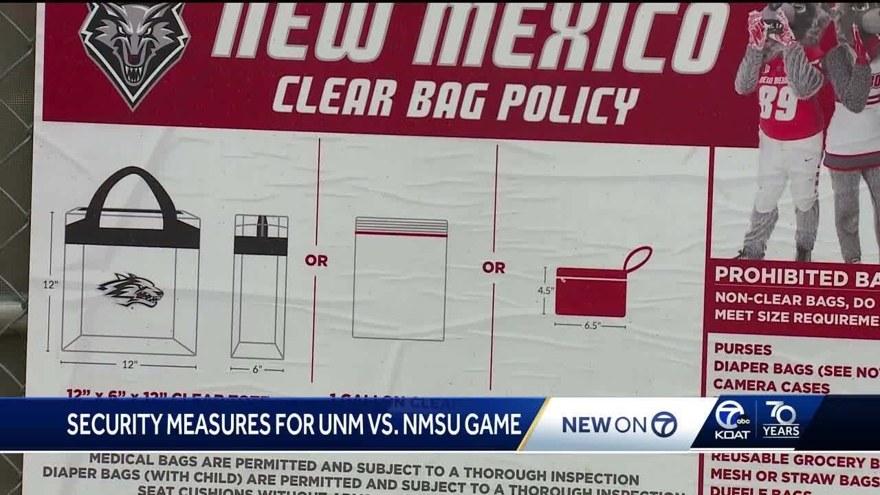 Security measures implemented for UNM Lobos vs. NMSU Aggies football