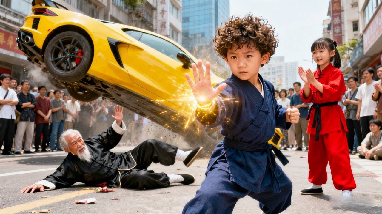 【हिंदी डब】बच्चे ने एक हाथ से गाड़ी रोककर दादाजी को बचाया, वो असल में सबसे अमीर है—नसीब बदल गया!