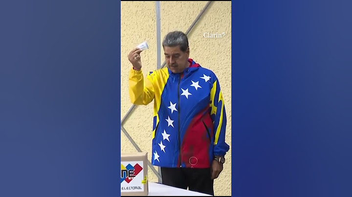 Elecciones en Venezuela: Así votó Nicolás Maduro