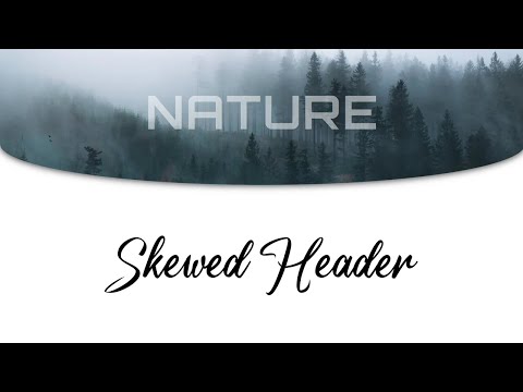 Skewed Header using CSS | CSS Curved Header