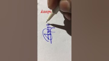 Aanya name signature #signature #song #top #art #trending #shorts #youtube #youtubeshorts #wow
