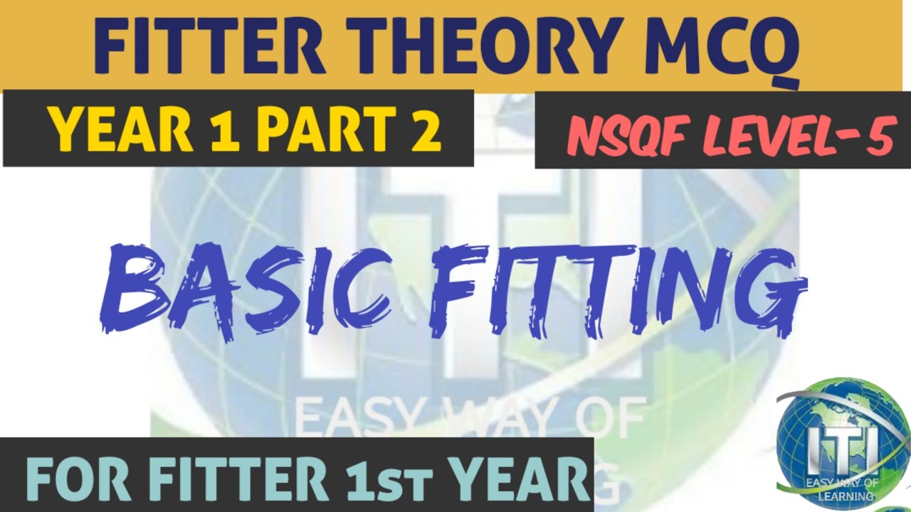 FITTER THEORY MCQ ➡️ YEAR 1 PART 2 ➡️ BASIC FITTING ➡️ IN  GUJARATI ➡️ BY SHARMA DEEPAK