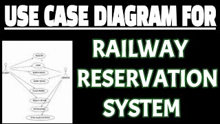 Use case diagram for railway reservation system using staruml | Software engineering screenshot 5